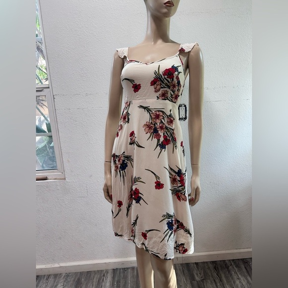 Lulu's Cream and Red Sweetheart Midi Sundress - Picture 14 of 16